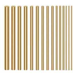 SKYPRO 15pcs Dia 2-8mm Brass Rod Bar Watchmaker Lathe DIY Watch Tool Craft Parts 100mm Length