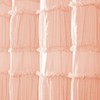 Lush Decor Nova Ruffle Shower Curtain, 72" x 72", Blush