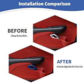 RT-TCZ for Challenger Inner Door Handle Trim Cover for Dodge Challenger 2015 up Blue Interior Accessories 2pcs