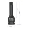FOCMKEAS 1/2-Inch Drive x M12(12mm） Impact XZN Triple Square Spline