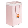 CHICVITA Slim Laundry Hamper with Wheels 75L, Collapsible Rolling Laundry