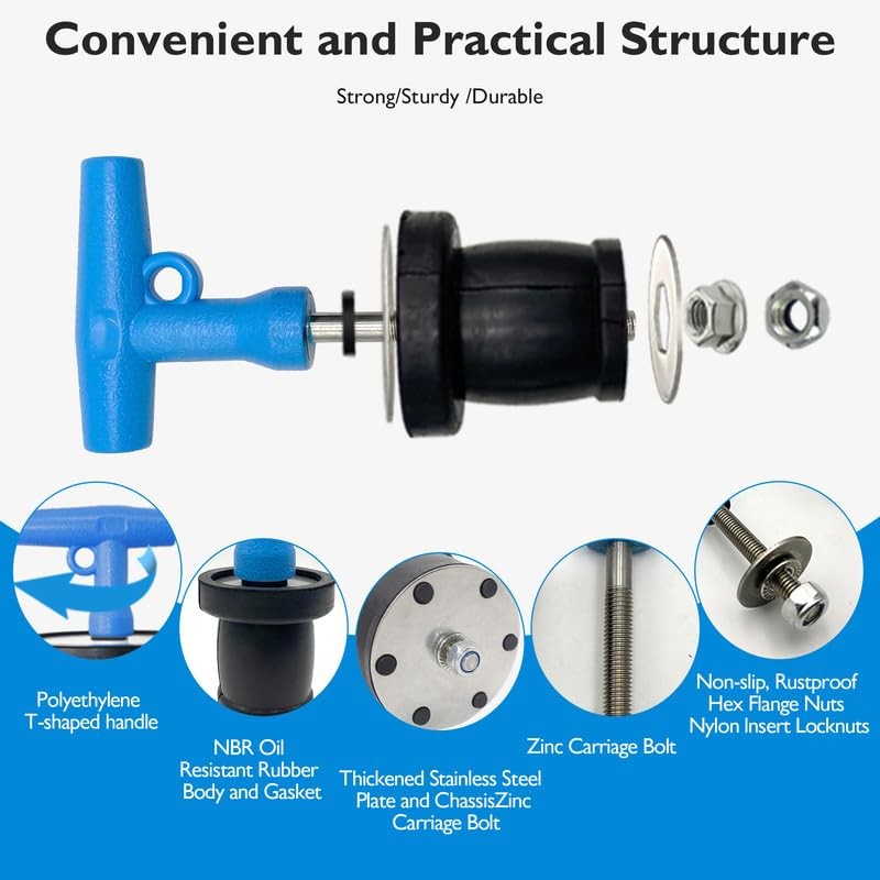 BOPOREAE Mechanical Test, Seal, Cleanout Pipe Plug, 3-9/16 to 4-5/16
