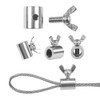 10Pcs New Upgraded Wire Rope Cable Clamps/Wire Rope Clips, Stainless