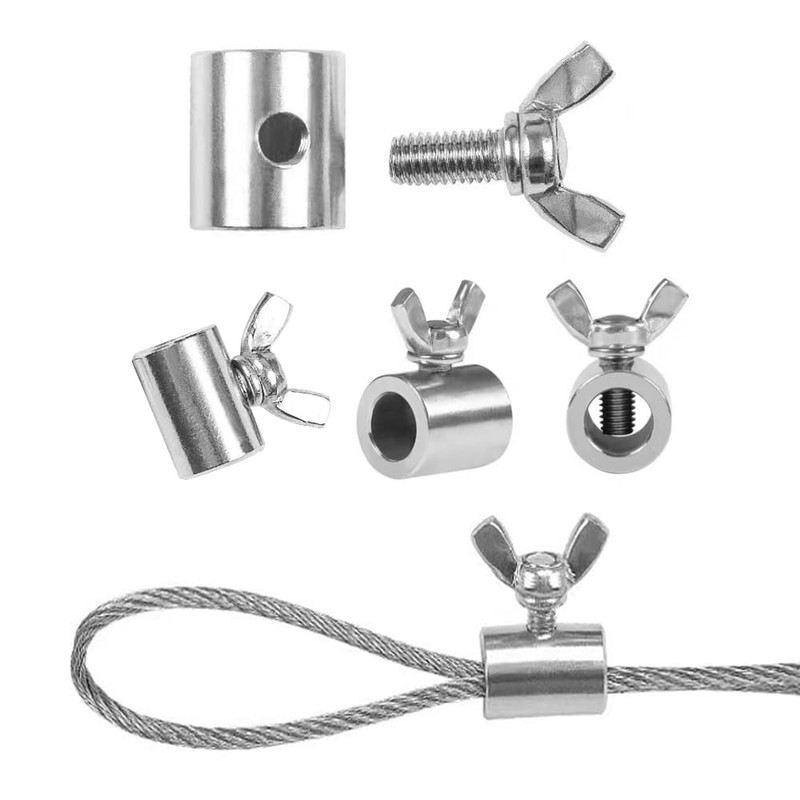 10Pcs New Upgraded Wire Rope Cable Clamps/Wire Rope Clips, Stainless