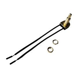 Zing Ear ZE-107M E89885 ON-Off 5/8" 3A 250VAC 6A 125VAC/125VL 2 Wire Brass Push Button Switch ZE-107M