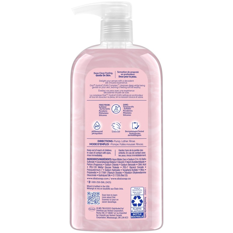 Dial Body Wash, Silk & Magnolia, 23 fl oz (Pack