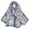 Pokeedioty Scarfs for Women Lightweight Scarves Elegant Floral Pattern Sheer