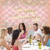 Pink Gold Happy Birthday Backdrop Diamond Sparkle Women Sweet Birthday
