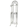 UNIWARE 23.5" H Heavy Duty Satin Nickel Toilet Paper Holder