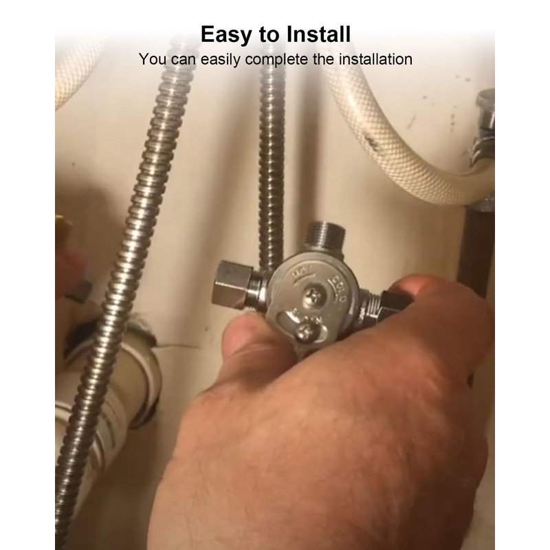 Thermostatic Mixing Valve, Hot Cold Water Mixer Valve Compatible with