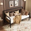 GarveeHome Metal Daybed Frame Twin Size,Heavy Duty Metal Twin Bed