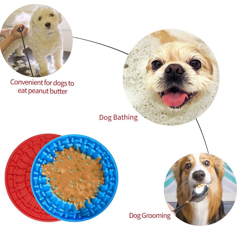 Dog Shower Licking Pad, Dog Peanut Butter Licking Pad Slow