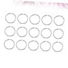 COHEALI 100pcs Loose-Leaf Connective Binding Hoops for Albums and Craft