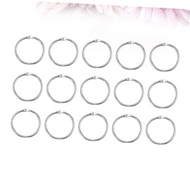 COHEALI 100pcs Loose-Leaf Connective Binding Hoops for Albums and Craft Projects Inner Diameter for Jewelry and Key Organization