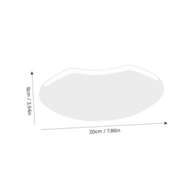 Minkissy 30pcs Haircut Eye Protectors Transparent Facial Shield for Barbers Salon Supplies for Hair Dye and Styling Durable Haircut Face Covers