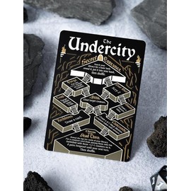Stainless Steel Undercity Token - Legendary Artifacts - MTG Tokens for MTG Commander - Double-Sided Token?: Initiative + The Undercity