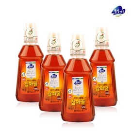 Donggangmaru 농협-직송/동강마루} 잡화 벌꿀(500g튜브x4통) Nonghyup Direct Delivery/Donggang Maru Honey (500g tube x 4 cans)