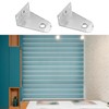 EMSea 4PCS Hold Down Brackets with Mounting Screws Metal Blinds