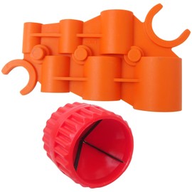 Gxcdizx Pipe Deburring Tool Kit, 1/4" to 1" Depth Gauge and 1/8" to 1-5/8" Inner/Outer Reamer Chamfer Tool, for PVC PPR Brass CPVC PE-RT Aluminum, Easy Prep for Smooth Edges