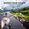 Motorcycle Mirrors for Handlebars, Chrome Adjustable Motorcycle Rearview Mirrors Competible
