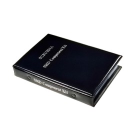 Juego de Componentes Electrónicos SMD 0603 + 0805 – Incluye Capacitores, Resistencias, MOSFETs, Transistores BJT y Diodos (0.5pF–22μF, 0–10MΩ ±1%) – 312 Grupos en Libro Organizador