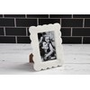 Mud Pie Scalloped Marble Frame, Small, 4x6