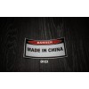 VISX Warning Made In China Funny Sticker Decal Bumper Danger
