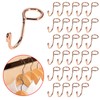 Sumnacon Hanger Hooks 30 Pcs Clothes Hanger Hooks Gold Metal