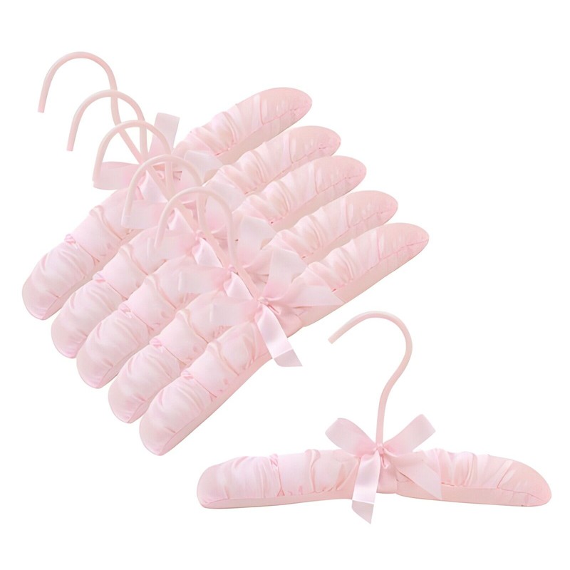 Only Hangers SH800 10" Pink Baby Satin Padded Pack of