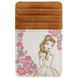 PocketGear Beauty Belle and The Beast Floral Wallet Card Holder ID & Card Holder, White