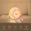 Donut Night Light for Kids, Cute Silicone Dimmable Touch Lamp