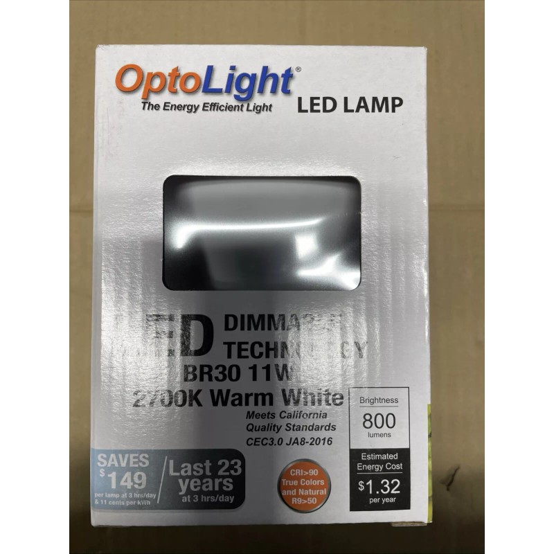 OptoLight BR30DG-11 W-27 : LED Dimmable Technology Warm White, 2700K