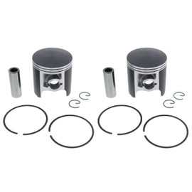 1987-1990 fits Yamaha Exciter 570 Deluxe EX570E Piston Kit x2 Teflon Coated