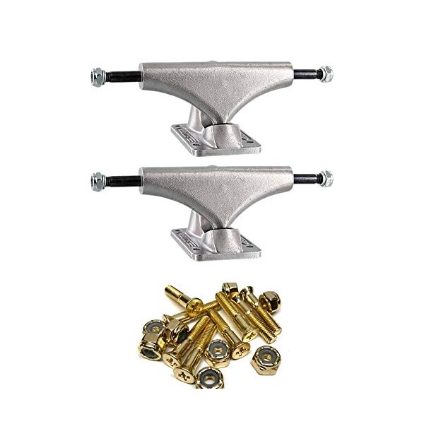 Bullet Skate Trucks 120mm Silver Skateboard Trucks - 4.5" Hanger