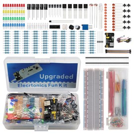 Starter-Kit für Elektronische Komponenten Breadboard Binghe 830 Loch Breadboard Bausatz Enthält Breadboard Kabel Widerstände Kondensatoren LEDs Diverse Komponenten kompatibel mit Arduino/Raspberry Pi