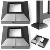 Hulave Split Post Cover, Fits 2x2/4.5x4.5 Base, Indoor/Outdoor Iron Railing,