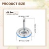 uxcell 30Pcs Push Pins, 11mmx10mm Round Flat Head Decorative Thumb