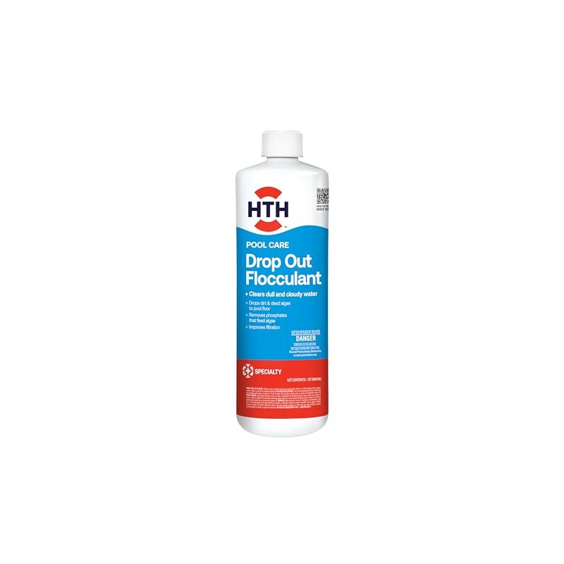HTH 67229 Swimming Pool Care Drop Out Flocculant, Clears Dull