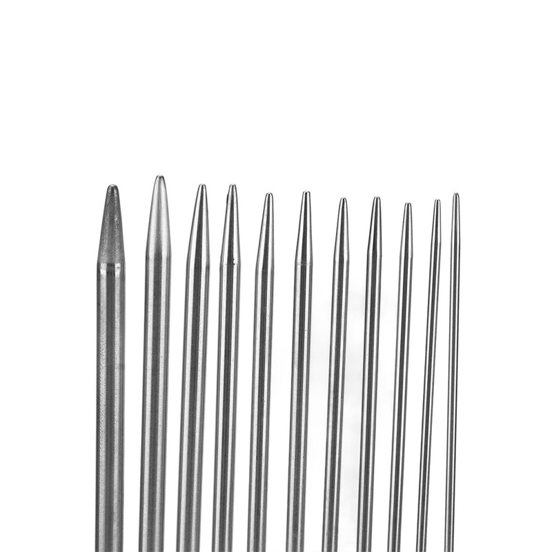 55pcs Double Pointed Knitting Needle Stainless Steel Sweater Weaving Pins