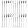 24Pcs Banjo Hooks Silver Metal Chrome Plated Parts Musical Instrument