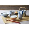 TAMAKI T-930588 Japanese Pot, No. 6 Earthenware, Three Color Tokusa,