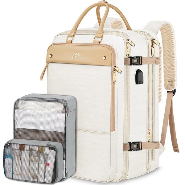 MATEIN Carry on Backpack for Women, 52L TSA Travel Laptop