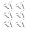 Escape-Proof Cage Door Spring Latches - One-Handed Metal Lock Clips