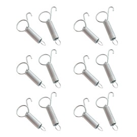 Escape-Proof Cage Door Spring Latches - One-Handed Metal Lock Clips for Pet Cages (Fits Rabbits/Dogs/Cats) Easy Install （Outdoor&Indoor Use）-12 Pcs