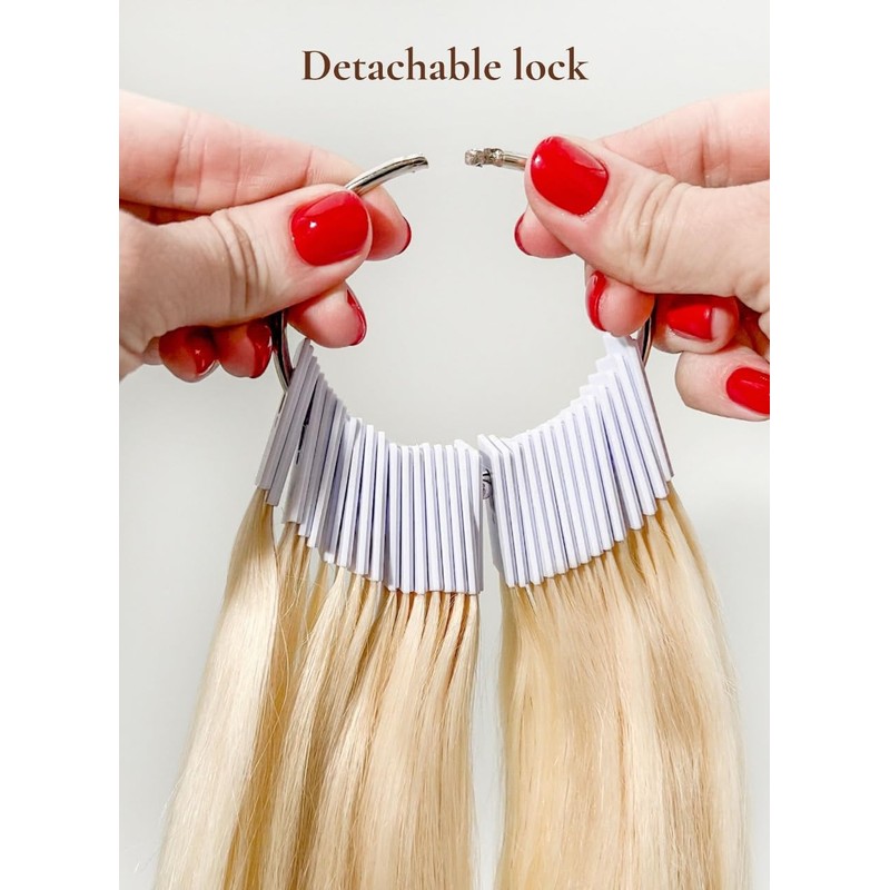 Real Human Hair Swatches Testing Color Samples, 1, Blond