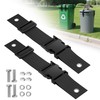 Bear Proof Trash Can Lock，Heavy-Duty Adjustable Garbage Bin Lid Locks