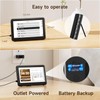 Raynic Alarm Clock, 7 Inch Digital Calendar Clock with 12