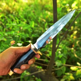 Handmade V-42 Devil's Brigade Double-Edged Blade US Special Forces WWII Dagger Knife