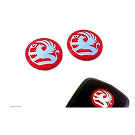 VAUXHALL 2 x NEW KEY FOB BADGE EMBLEM 14MM STICKER FOR ASTRA ZAFIRA VECTRA CORSA