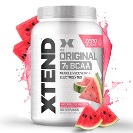 Xtend Original BCAA Powder 7g BCAA and 2.5g L-Glutamine, Sugar Free Post Workout Muscle Recovery Drink with Amino Acids for Men & Women, 90 Servings